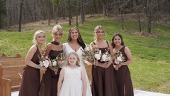 Wedding Flower Bunch Pink Peach White Green Spring Theme