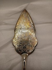 International Silver Company Gold Tone Cake Server & Knife Set Wedding