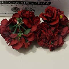 Artificial Red Flower Ball Wedding Centerpiece Lot Silk Rose Peony Floral Lot
