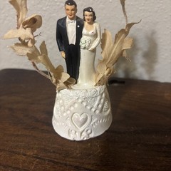 Vintage Coast Novelty #322 F 1940’s Bride & Groom Wedding Cake Topper