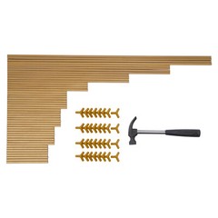 4PCS Gold Flower Stand Rectangular Rack Set For Wedding Table Centerpieces Decor