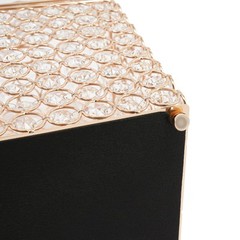 Clear Gold Lockable Wedding Card Box 31 × 16 × 25 cm With Lock & Key
