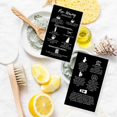Waxing Aftercare Cards | 50 Pack | Size 2 x 3.5” inches Business Card Size
