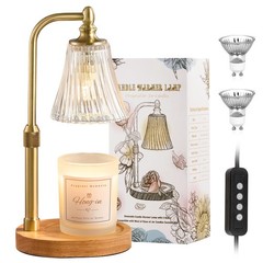 Candle Warmer Lamp with Timer Dimmable,Birthday Gifts 12» Height, A-Clear