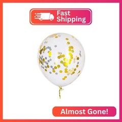 Gold and Navy Blue Balloons – Navy Blue and Gold Confetti Balloons– Pack of 50,