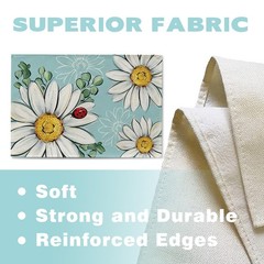 Croar Spring Summer Daisy Flower Placemats 12»X18», Spring-daisy