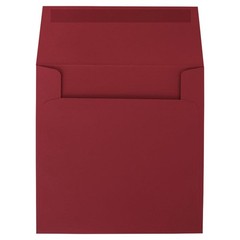 LUXPaper Square Invitation Envelopes | Peel & Press 5 x 5 inches, Holiday Red
