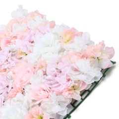 8 Pcs Wedding Artificial Silk Flower Wall Panel Floral Backdrop Party Decoration