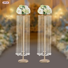 Party Crystall Vase Flower Table Stand Centerpieces For Party Wedding Supplies