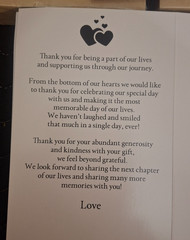 Mr & Mrs Thank You Wedding Cards & Bubbles Wands 120-Pcs Guest Supplies Lot