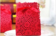 10/20/50/100 Gold White Ribbon Candy Box Gift Wedding Favor Sweet Party Decor