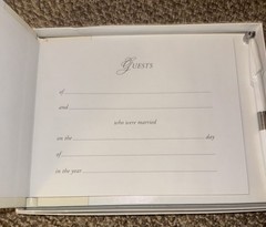 4 Piece Hallmark Precious Moments Wedding Books Vintage Memory, Photo Guest Book
