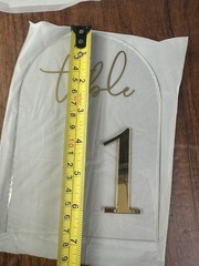 Set of 14 Acrylic Wedding Table Numbers (1–14) with Stands