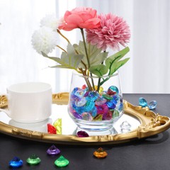 100pcs plastic gems Simulation Diamond clear acrylic diamonds Colorful