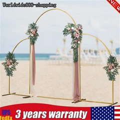 Metal Arch Backdrop Stand Gold Wedding Arch Stand Set of 3 for Party Decor