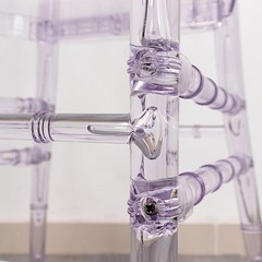 Clear Stackable Transparent Acrylic Chiavari Chair Armless Oval Back Party Event