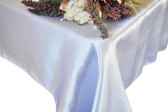 25 Pack 60″ X 126″ Banquet Satin Tablecloths 30 Colors