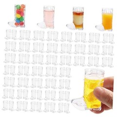 Pcs Cowboy Boot Shot Glasses, 1 oz Plastic Mini Boot Cups, Western 144 Clear