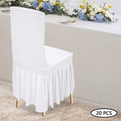 Dining Chair Covers Slipcover With Skirt, Dining Seat Protector For Home & Hotel