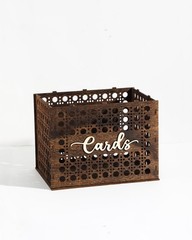 Wedding Card Box With Lid Wood Envelope Money Box For Reception 12x9x8.8 In