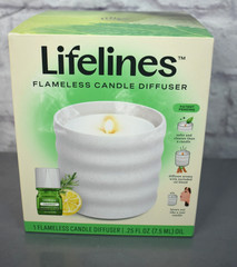 Lifelines Flameless Candle Diffuser- Bubble Cream NEW