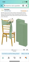 39 Artificial Flower Bundles And 60 Sage Green Chair Sashes