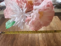 •EVENT IN A BOX• Handcrafted Paper Blooms, 60″x 15″ tablescape •weddings•events•