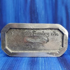 Rose Heart Wedding Cake Topper Pewter Figurine Fellowship Foundry US Made *NEW*