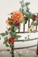 Ling’s moment 6Pack 1.8ft Artificial Flowers Garland Terracotta Lantern Flower