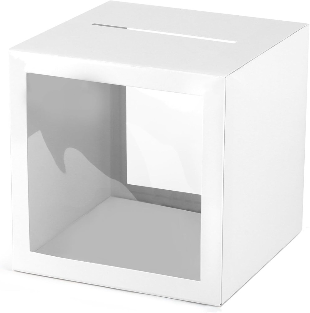 White Wedding Card Box Gift Card Holder Money Box Baby Shower Party