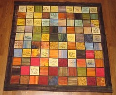 Wedding Guest Book Alternative, Custom Handmade Multi-Color Signature Quilt