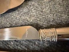 2 Piece Vera Wang Wedgwood Stainless Steel Silver Cake Knife & Server Set.