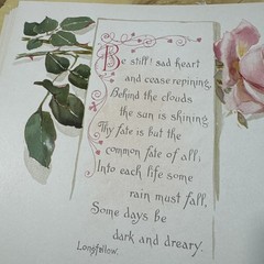 Vintage 1901 C.R. Gibson Roses On Your Way Wedding Guest Book Beige Victorian