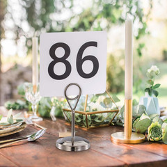 50Pcs Table Numbers 1 to 50 Double Sided Plastic Cards Wedding Events