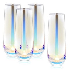 Sparkle and Bash Iridescent Stemless 4 Count (Pack of 1),