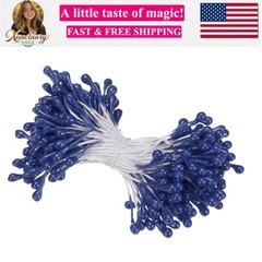 150-Pack Artificial Flower Stamen Kit, 3mm Mini Double Heads Flower Stamens P…