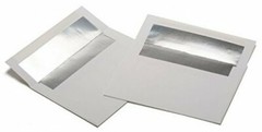 A7 Greeting Card Envelopes – Classic Linen Avon Brilliant White with Foil Lining