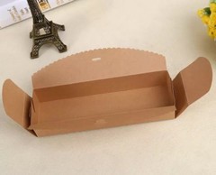100x Kraft Favour Box Slice Cake Packaging Gift Favor Box Macaron Bomboniere Box