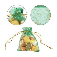 Star And Moon Organza Bags Jewellery Pouch Gift Bags Candy Packaging Bag 6 Sizes