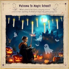 Floating Candle with Wand Remote, 12 Pcs Warm Yellow – 12 PCS with 1 Wand