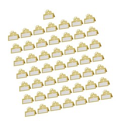 50Pieces Thanksgiving Pumpkin Place Cards Handwritten Style Table Decoration