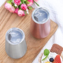 Sivaphe 2Pack Stemless Champagne Flutes Set 2 Count (Pack of 1), 2pack-Sliver