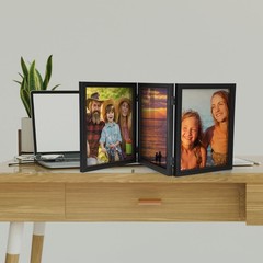 Sintuff 8 x 10 Picture Frames Hinged Fold Photos Frame Collage Vertical with …