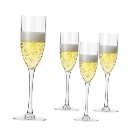 16 count Acrylic Champagne Flutes, 5 Oz Unbreakable Goblet Glasses Transparent