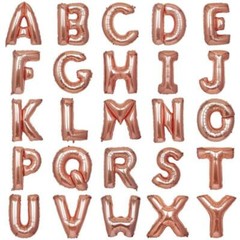 1 pc Rose Gold 40″ LETTERS Festive Mylar Foil Balloon Party Birthday Decorations