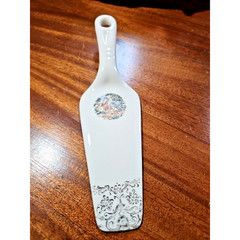 Vintage Decorative Porcelain Cake Server Cutter Holiday Wedding Birthday Etc.