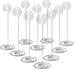 8.6″ Table Card Holders, Silver, 10 Pack