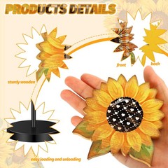 Yousoontic 5 Pcs Summer Sunflower Table Decor Standing Bright Color