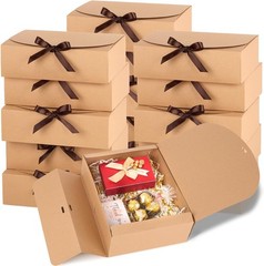 15 PCS Gift Boxes W/ Lids 10.6 x 7.8 x 3.1 Inches Bridesmaid Gift Boxes White