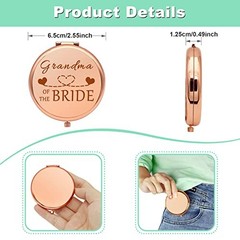 Grandma of The Bride Gifts Wedding Party Gifts Thank You Gift Compact Rose Gold